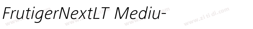 FrutigerNextLT Mediu字体转换